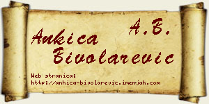 Ankica Bivolarević vizit kartica